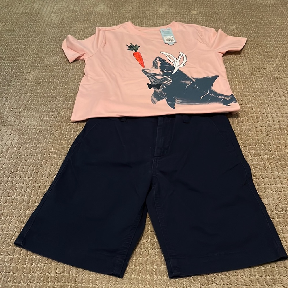 EUC Gap Kids Shorts and Cat & Jack T-Shirt Size 12 14 L